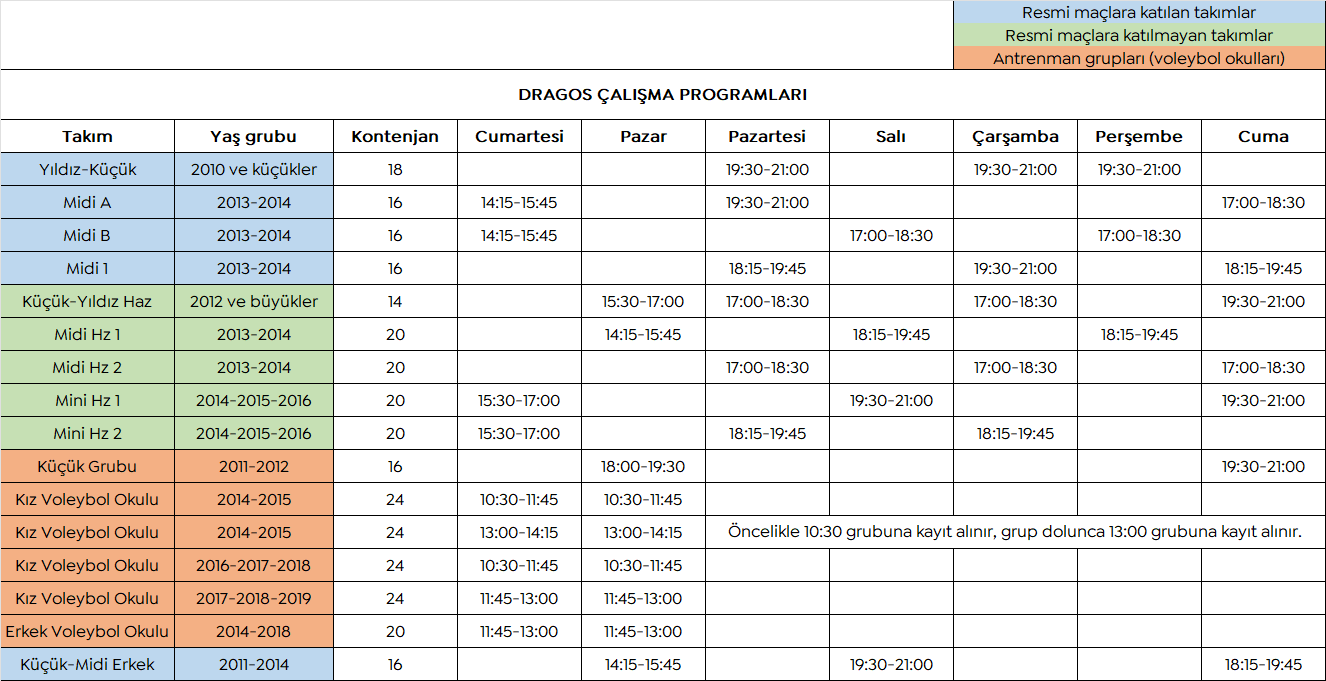 2526_dragos_antrenman_saatler